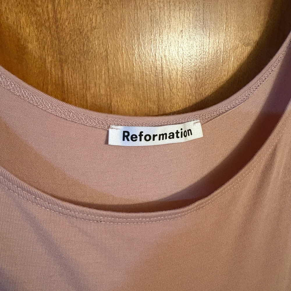 Reformation Rou Knit Blush  Dress - Picture 5 of 5